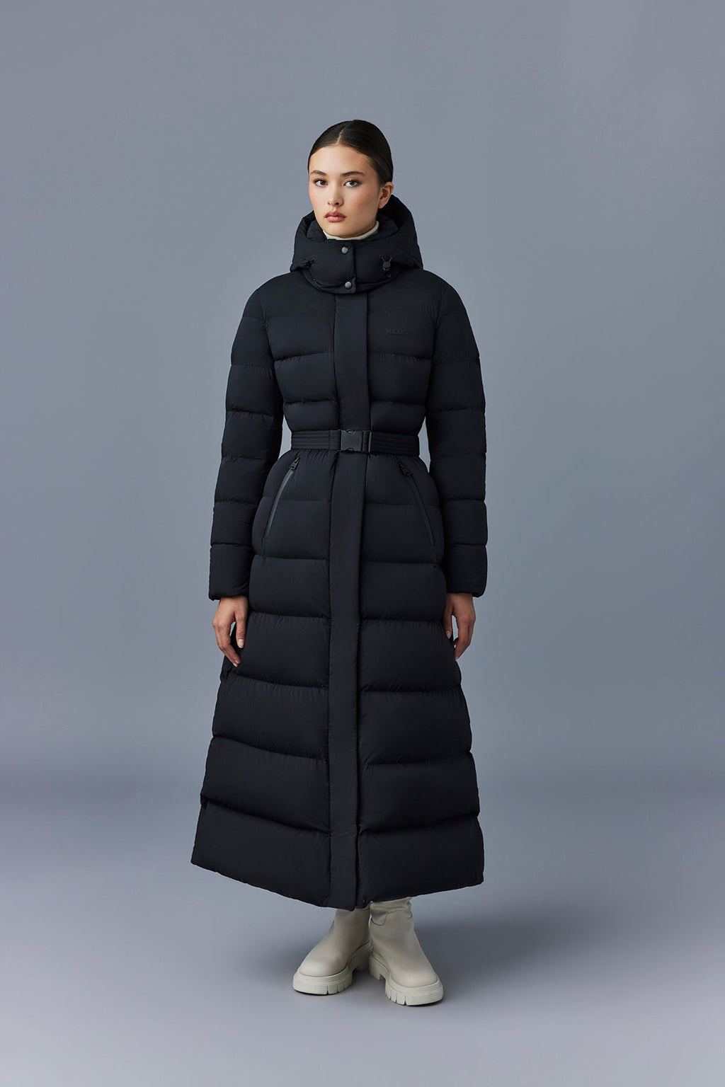 CALINA-CITY Manteau maxi extensible