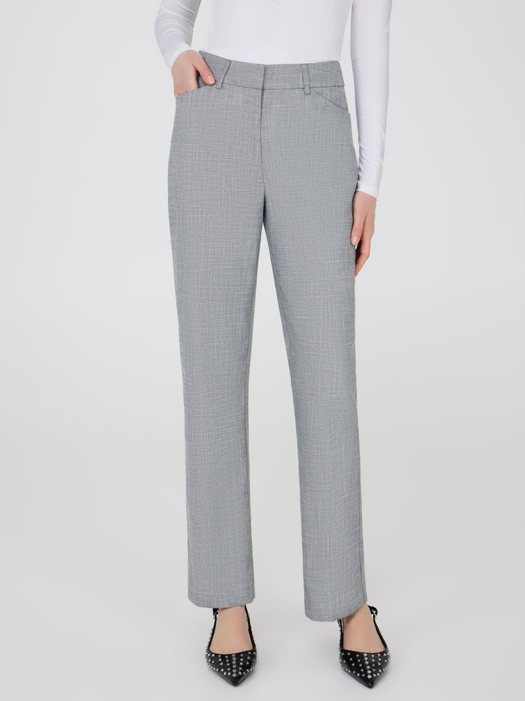 Pantalon droit à devant propre