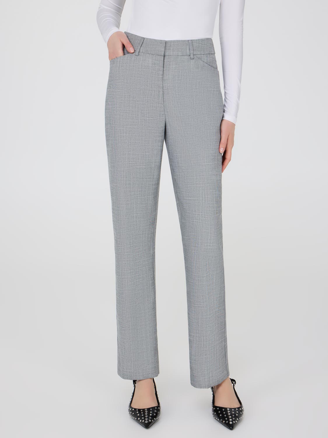 Pantalon droit à devant propre