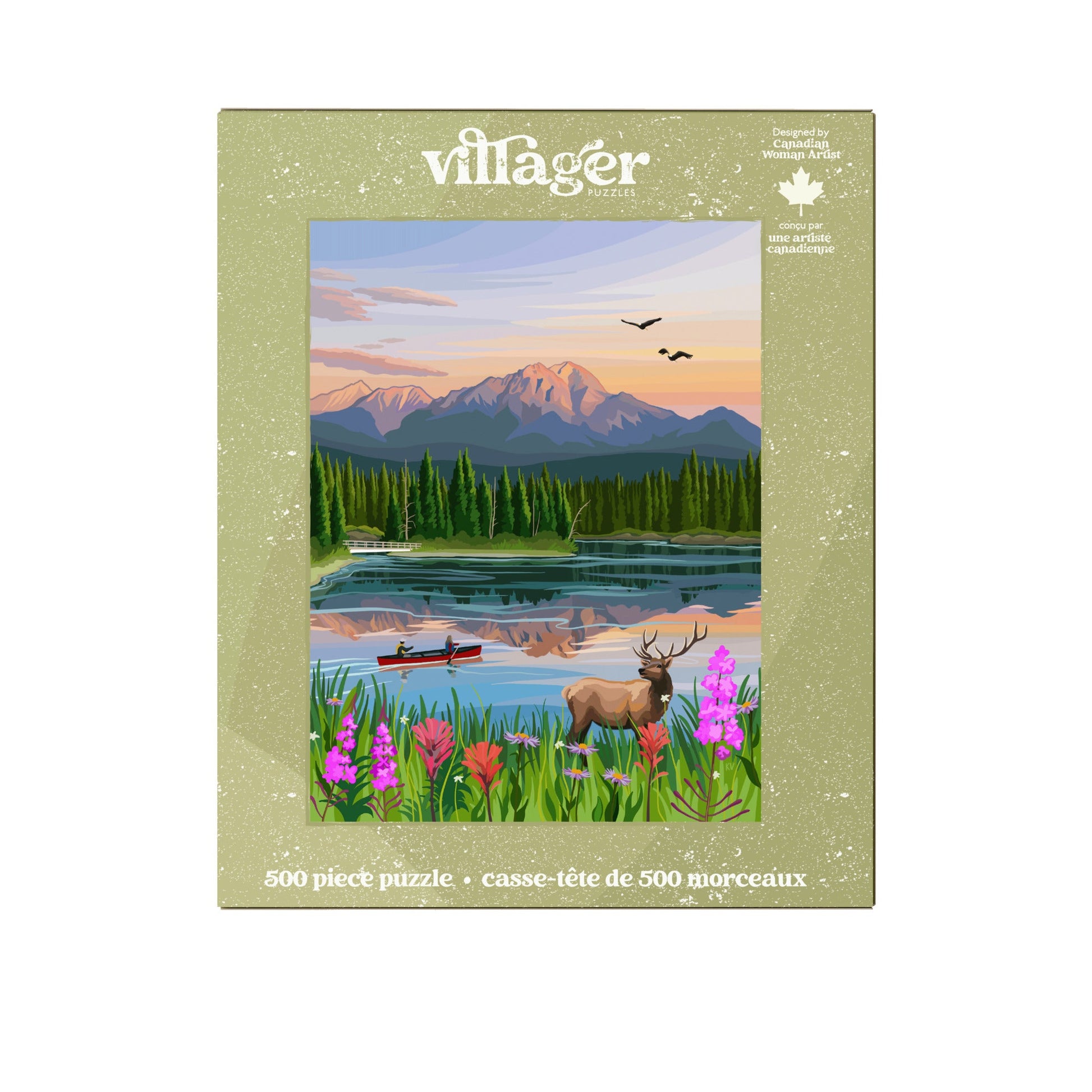 Jasper Flowers | 500-Piece Puzzle for Adults | Designed in Canada by Kelsey Voss