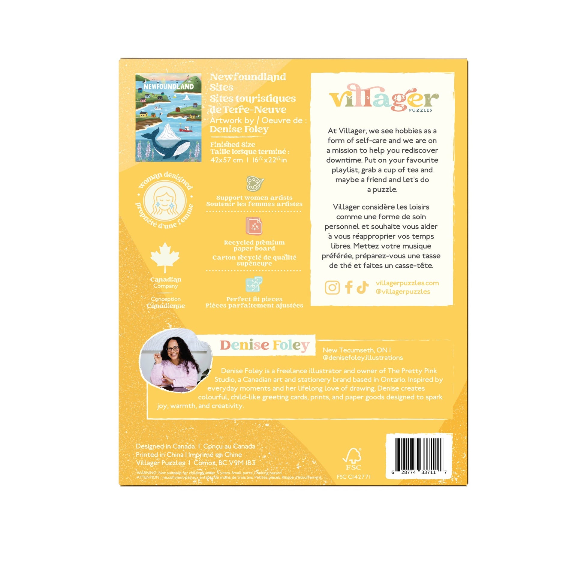 Newfoundland Sites | 500-Piece Puzzle for Adults | Designed in Canada by Denise Foley