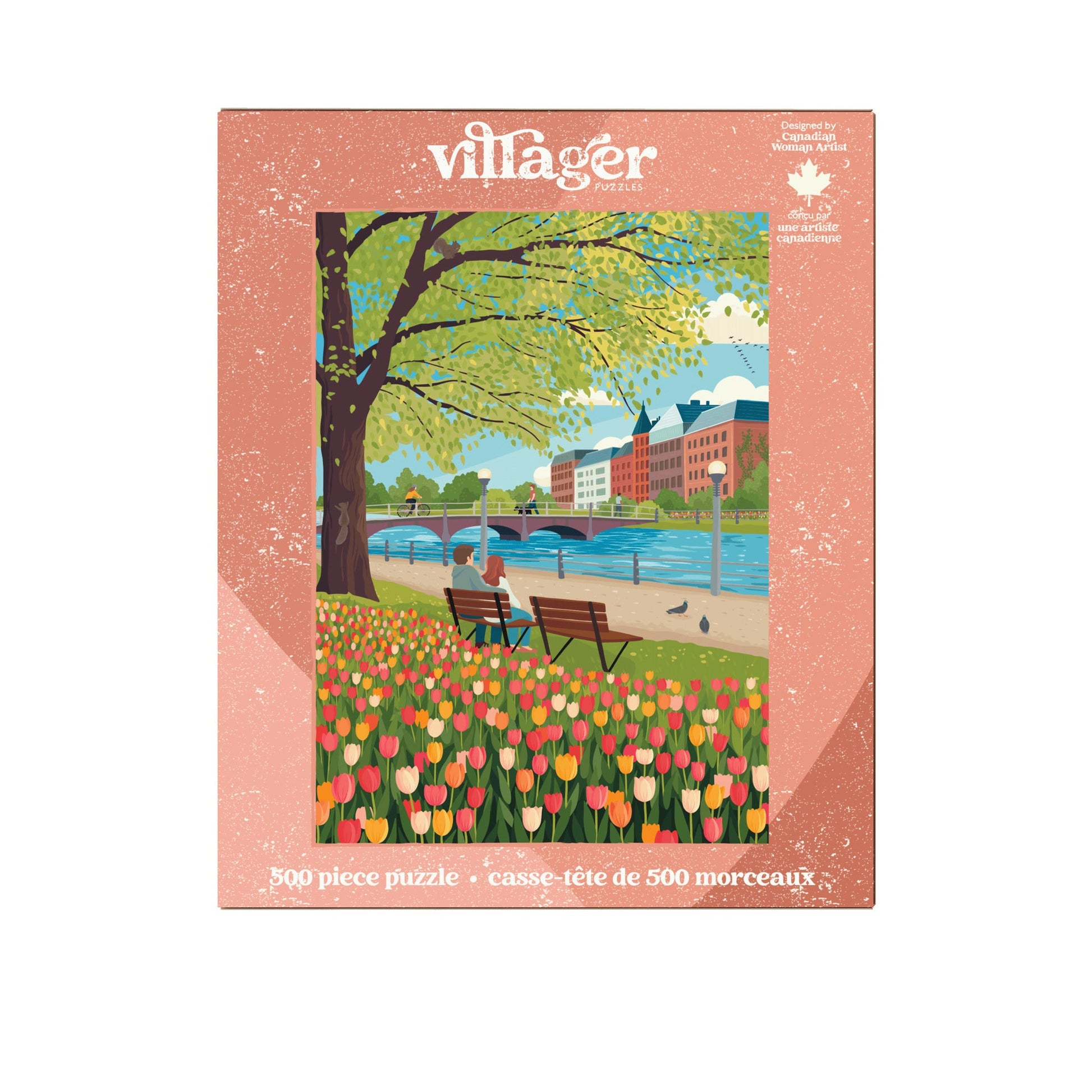 Tulip Season | 500-Piece Puzzle for Adults | Designed in Canada by Diana Pinnell