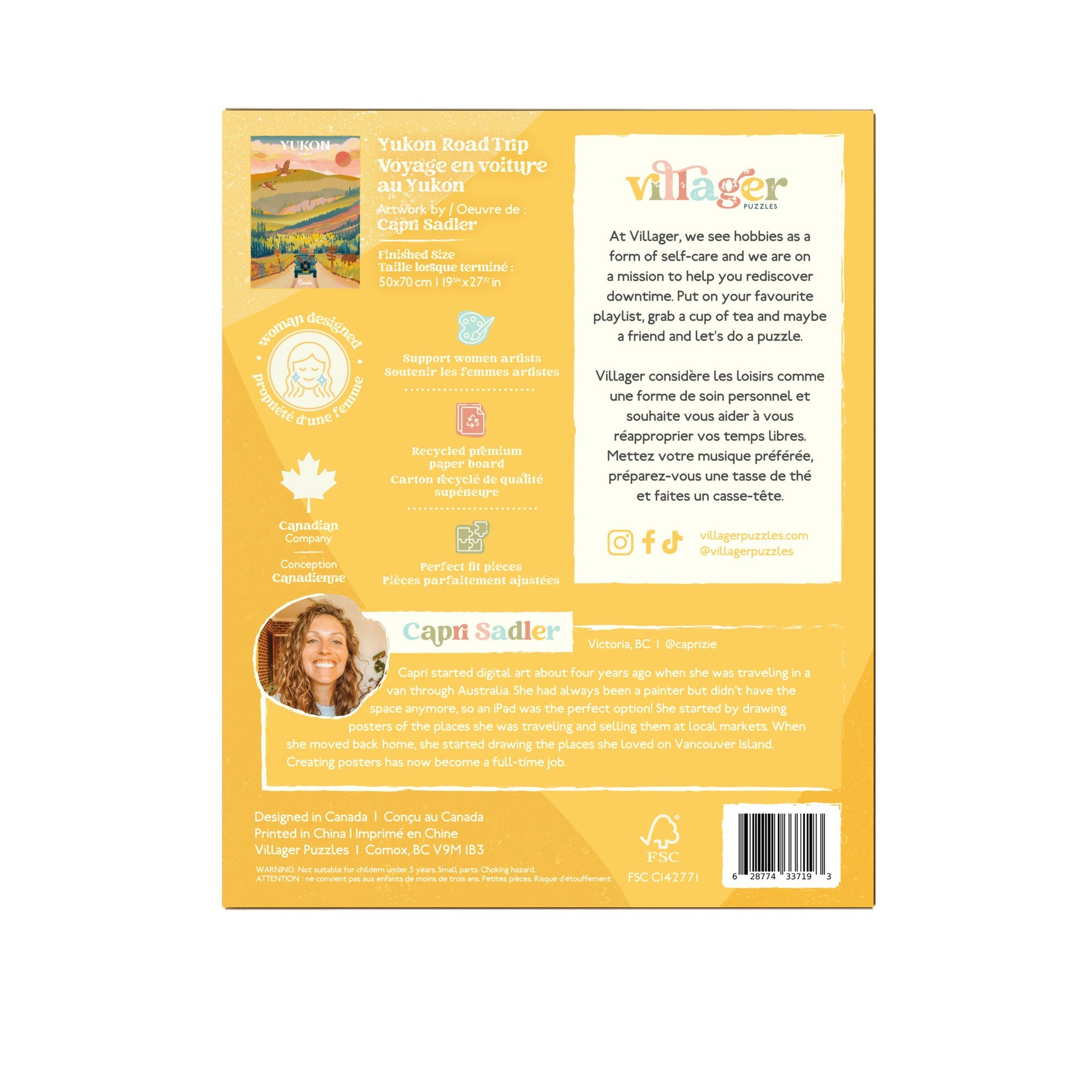 Yukon Road Trip | 1000-Piece Puzzle for Adults | Designed in Canada by Capri Sadler