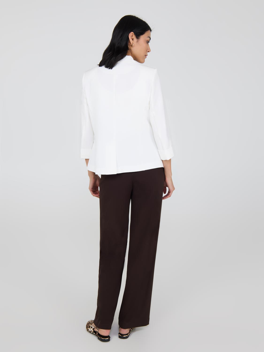 3/4 Cuffed Sleeve Blazer