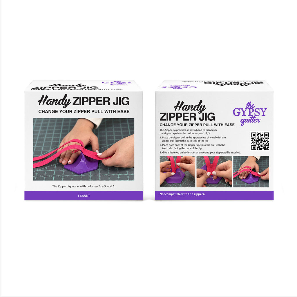 Gabarit de fermeture éclair par Gypsy Quilter