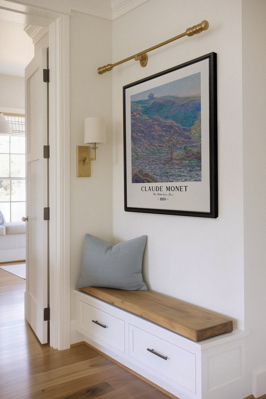 The Petite Creuse River, Stretched Canvas Artwork