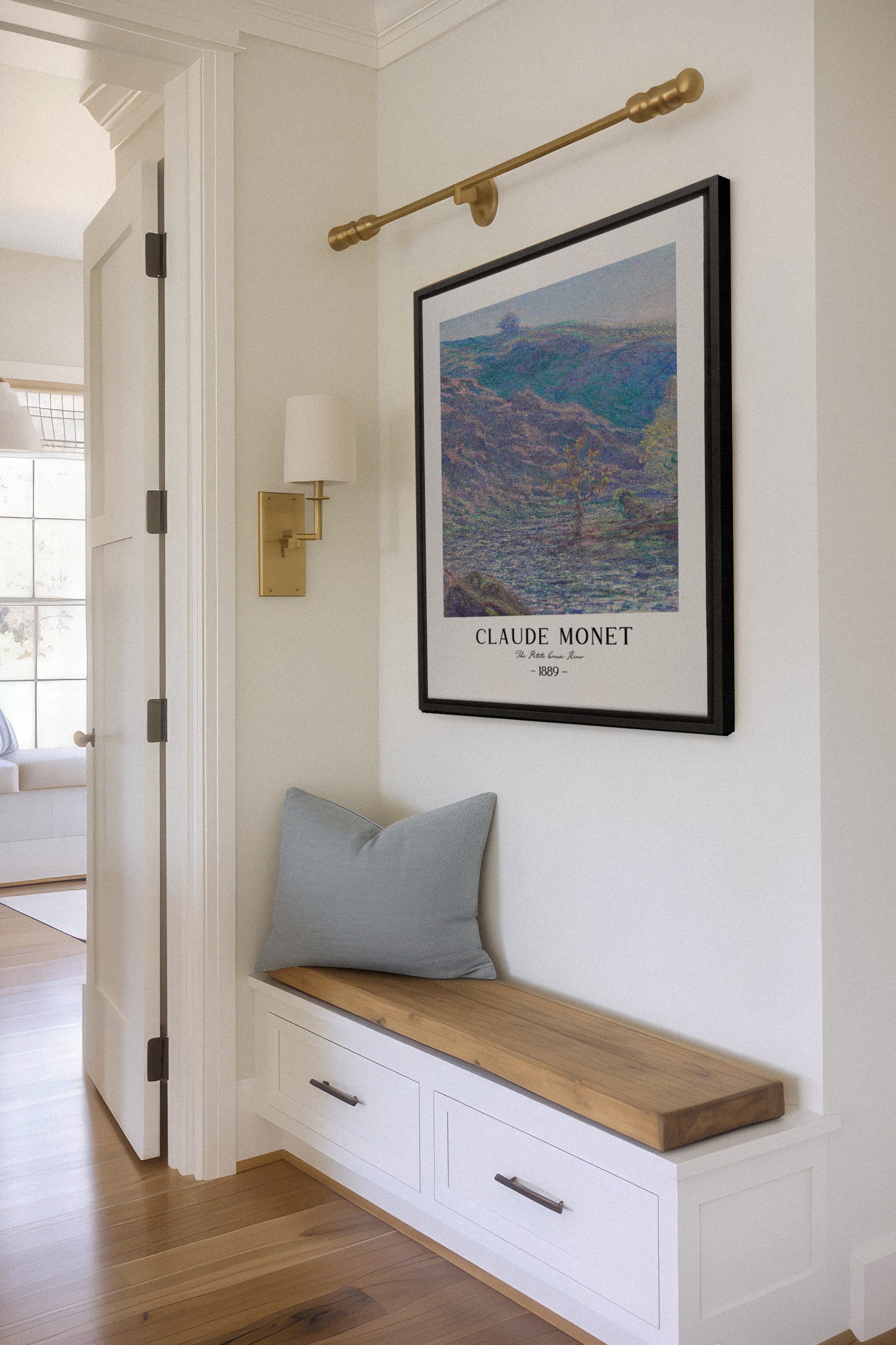 The Petite Creuse River, Stretched Canvas Artwork