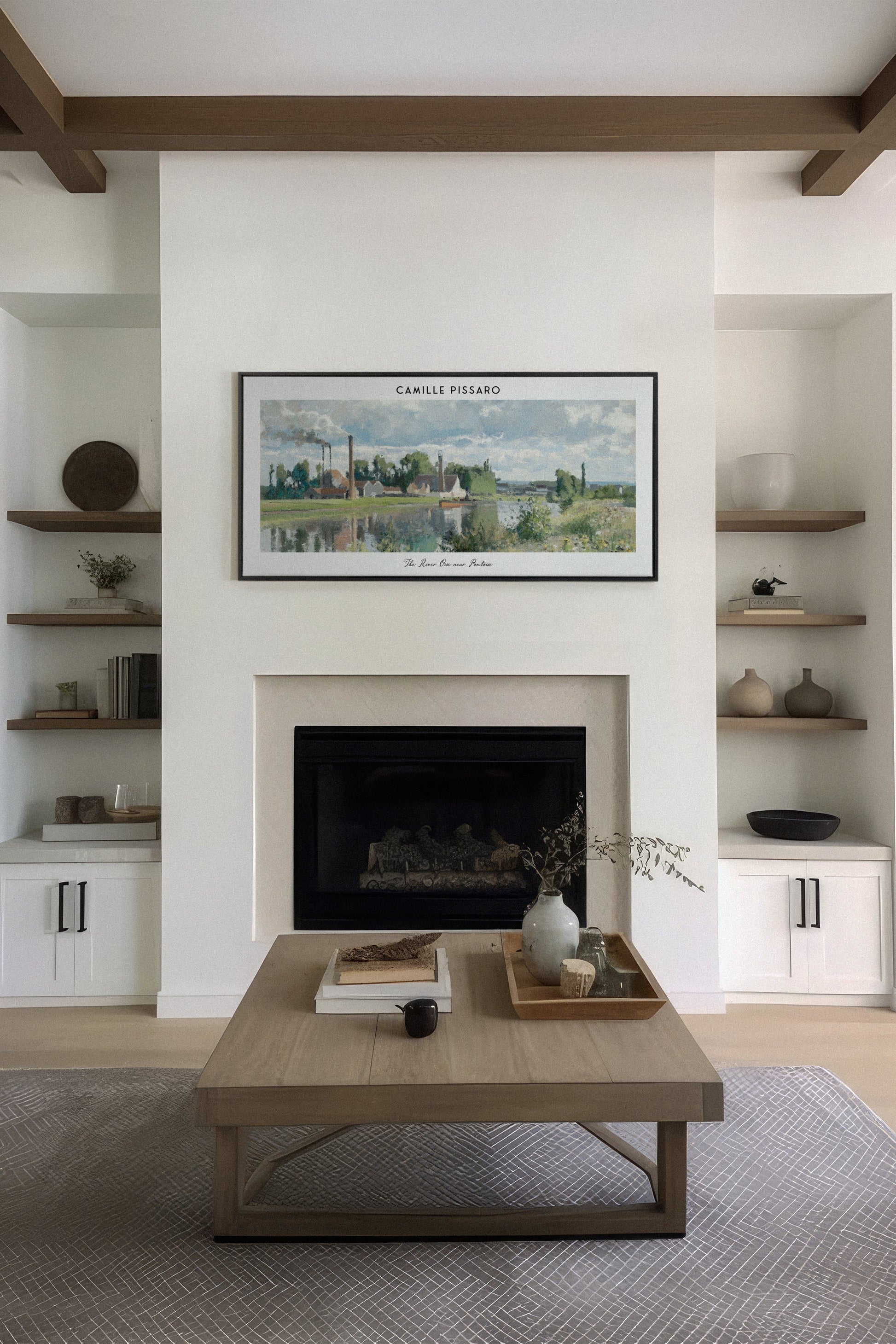 THE RIVER OISE, Stretched Canvas Artwork