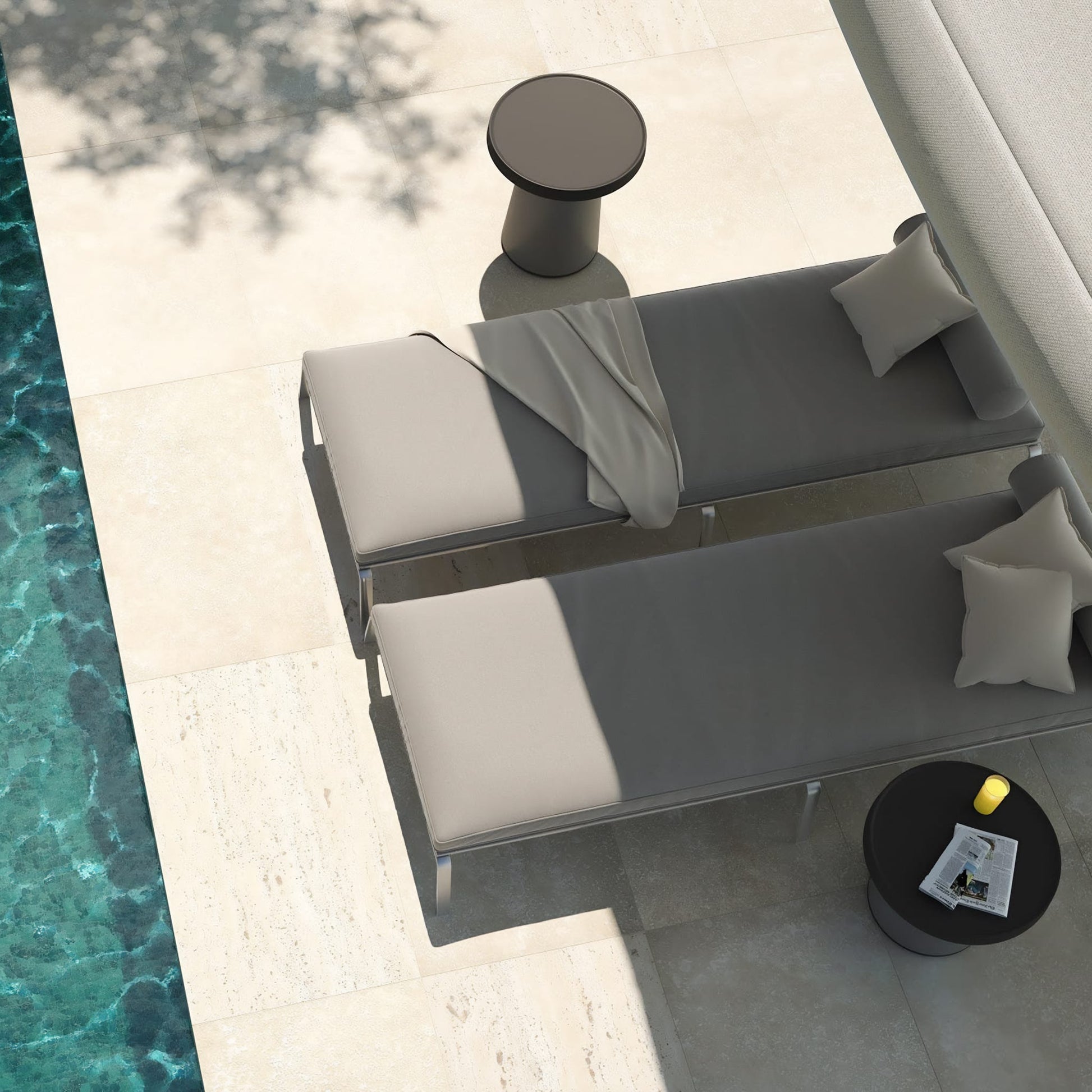 Thick Top Side Table<br> Indoor & Outdoor Use