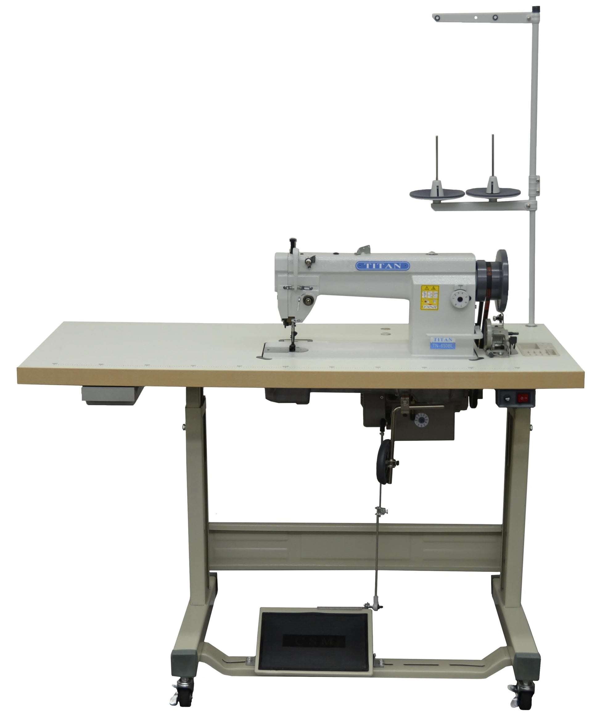 Machine à coudre à pied marcheur Titan TN-650BL