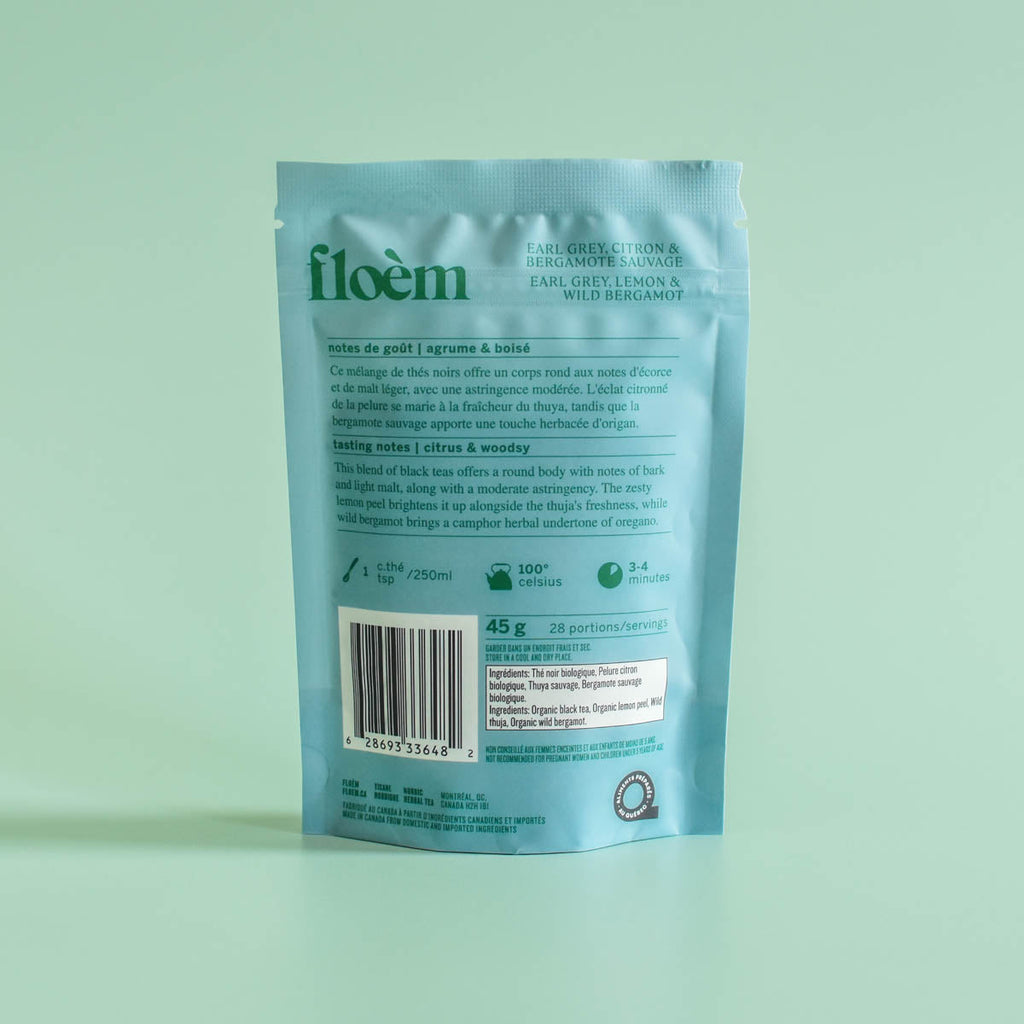 Loose Leaf Tea - Earl Grey Black Tea, Lemon & Wild Bergamot