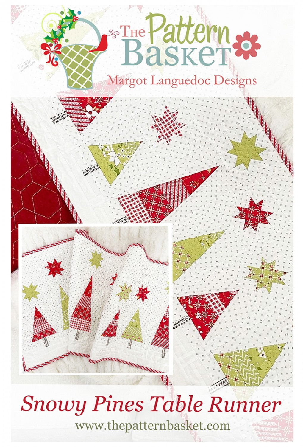 The Pattern Basket - Snowy Pines Table Runner
