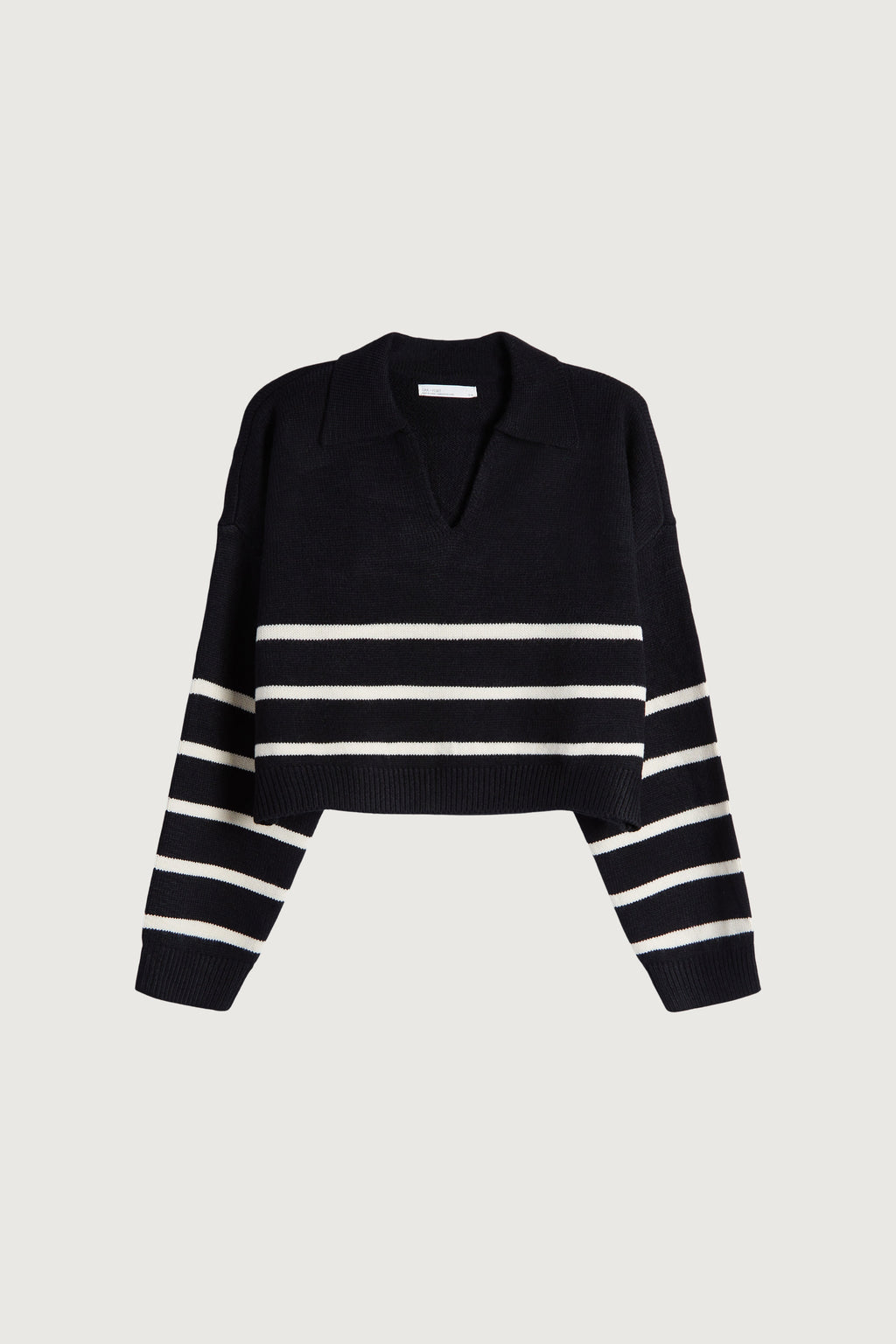 PULL À RAYURES À COL