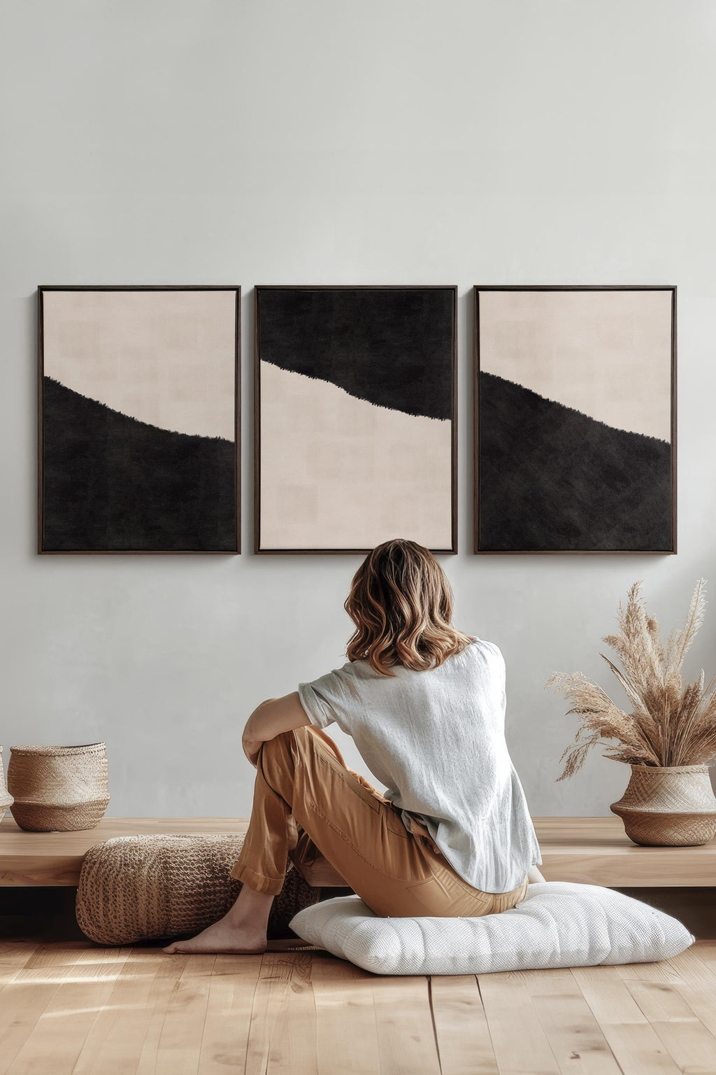 LUXE TRIO (3 Stretched Canvas Artworks)