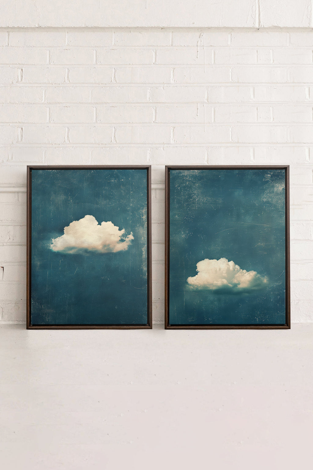 TWILIGHT BLUE SET (2 Stretched Canvas Works)