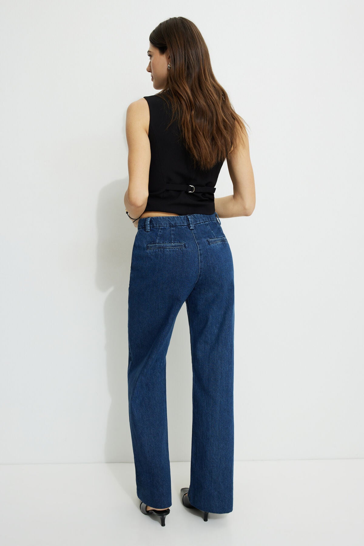 High Rise Wide Leg Trouser Jeans