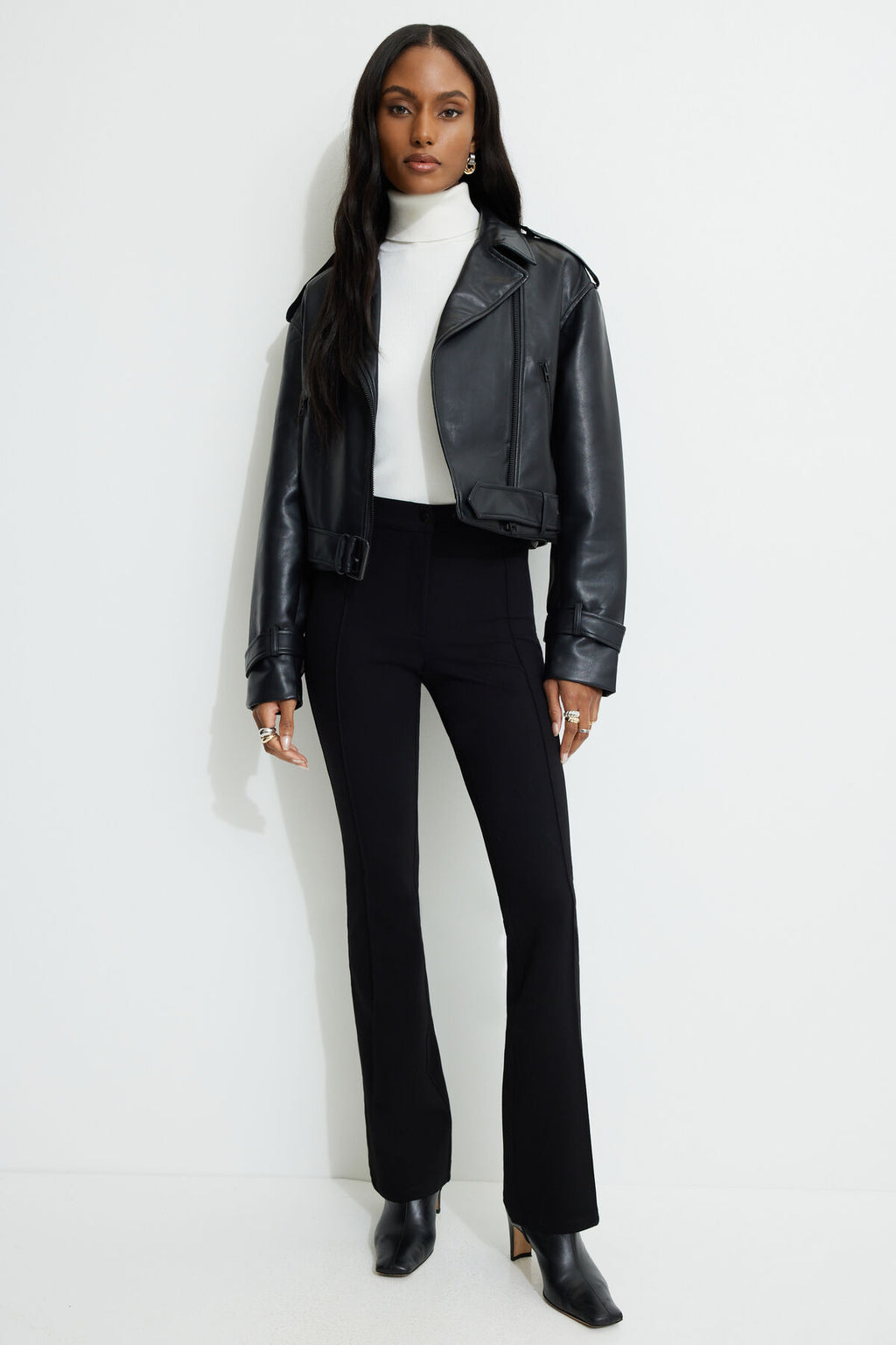 Leggings évasés à couture avant