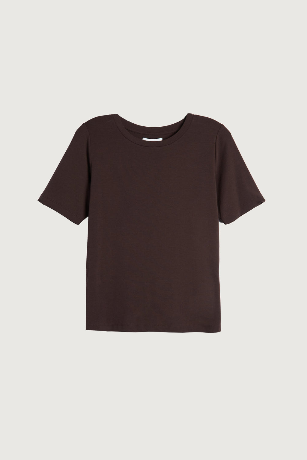 T-SHIRT À COL ROND EN COTON MODAL