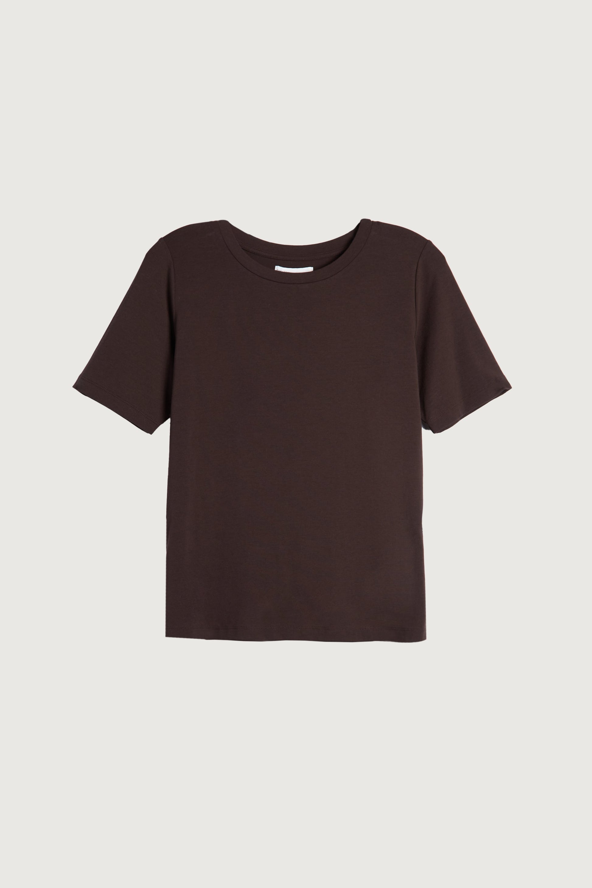 T-SHIRT À COL ROND EN COTON MODAL
