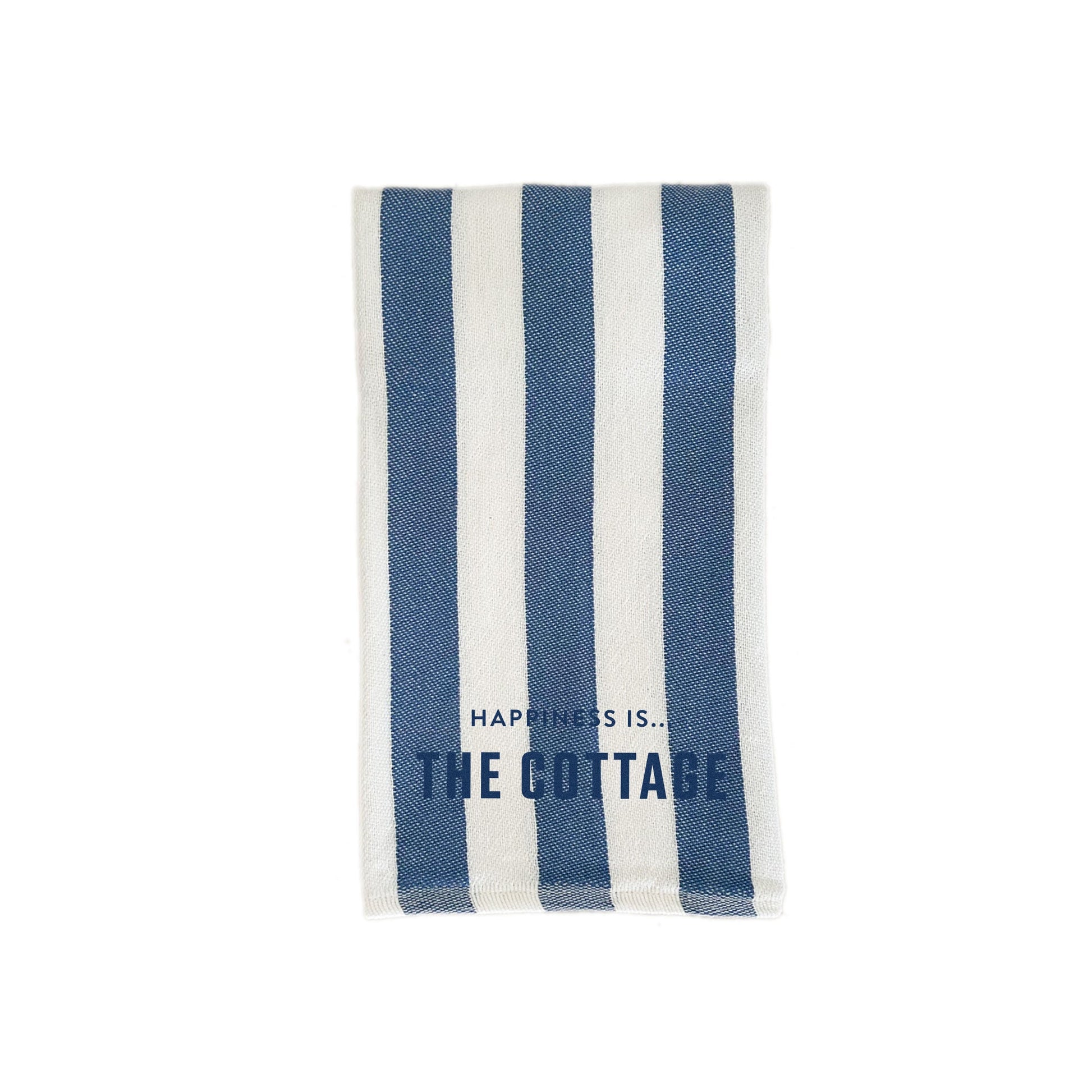 Tea/Hand Towel Cottage, Striped Blue
