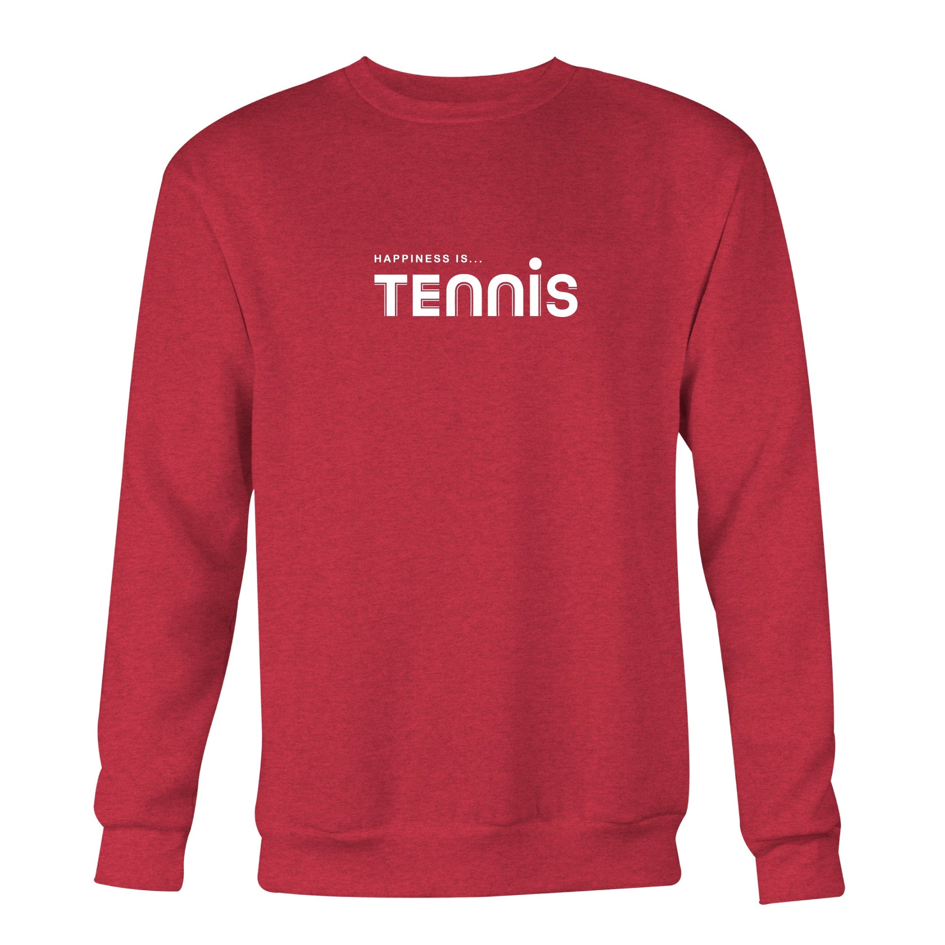 Men's Tennis Crew Sweatshirt, Chili