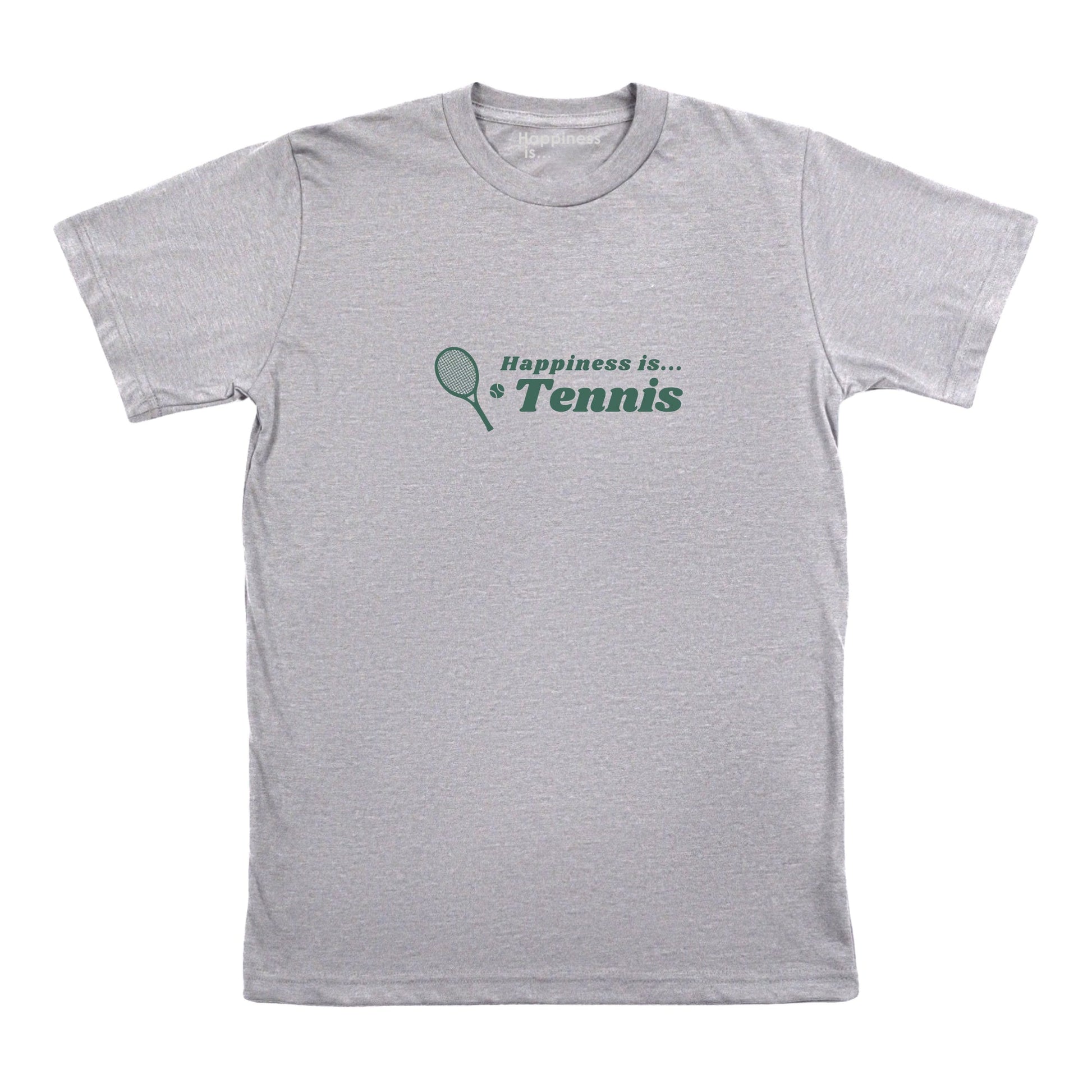Men's Tennis Racquet T-shirt, Heather Grey