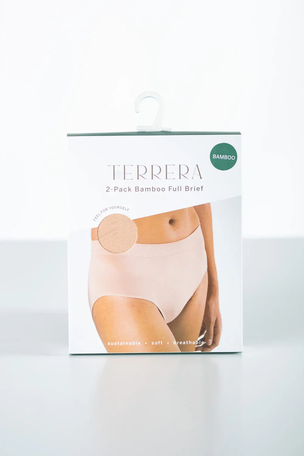 2-Pack Full Brief Bamboo Underwear - Beige