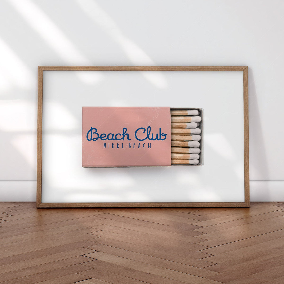 Nikki Beach Club Matchbox Print – Vintage Beach Club Wall Art Poster