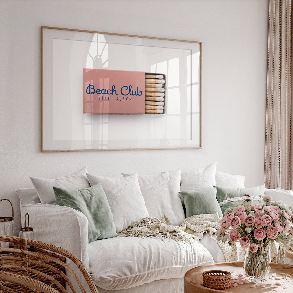 Nikki Beach Club Matchbox Print – Vintage Beach Club Wall Art Poster