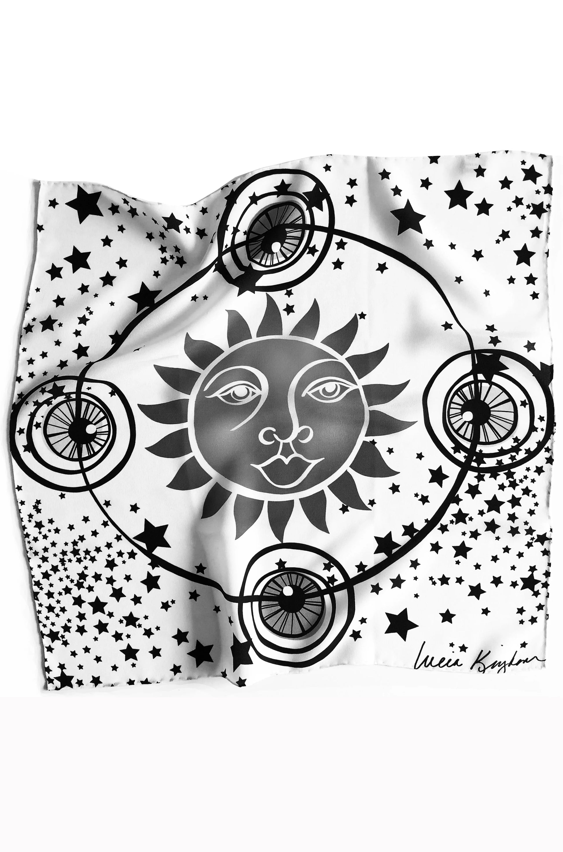 the tides silk scarf