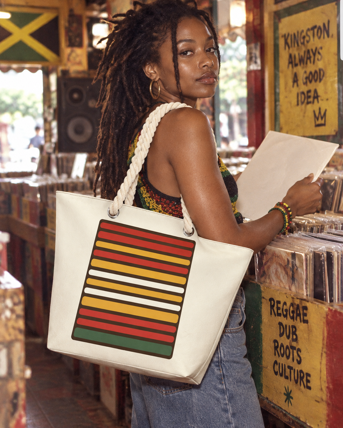 56 HOPE Hemp Rope Tote Bag