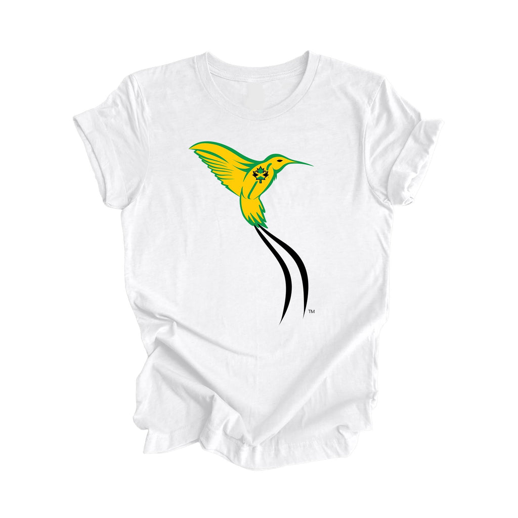 The Doctor Bird Jamaica - Canadian Maple Leaf, Hummingbird, Jamaican Gift T-Shirt, Jamaica Present, National Symbol Tee Shirt, Carribean Shirt, 876 Area Code Shirt, Kingston Shirt, West Indies Tee - Inspired X