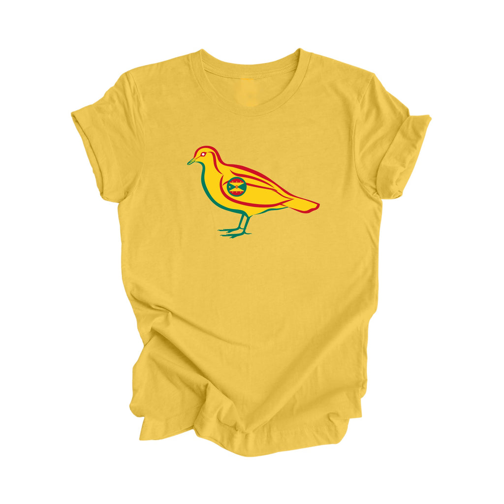 The Dove Grenada - Grenadian Dove Gift T-Shirt, Grenada Present, National Symbol Tee Shirt, Carribean Shirt, 473 Area Code Shirt, Saint George's Shirt, West Indies Tee - Inspired X