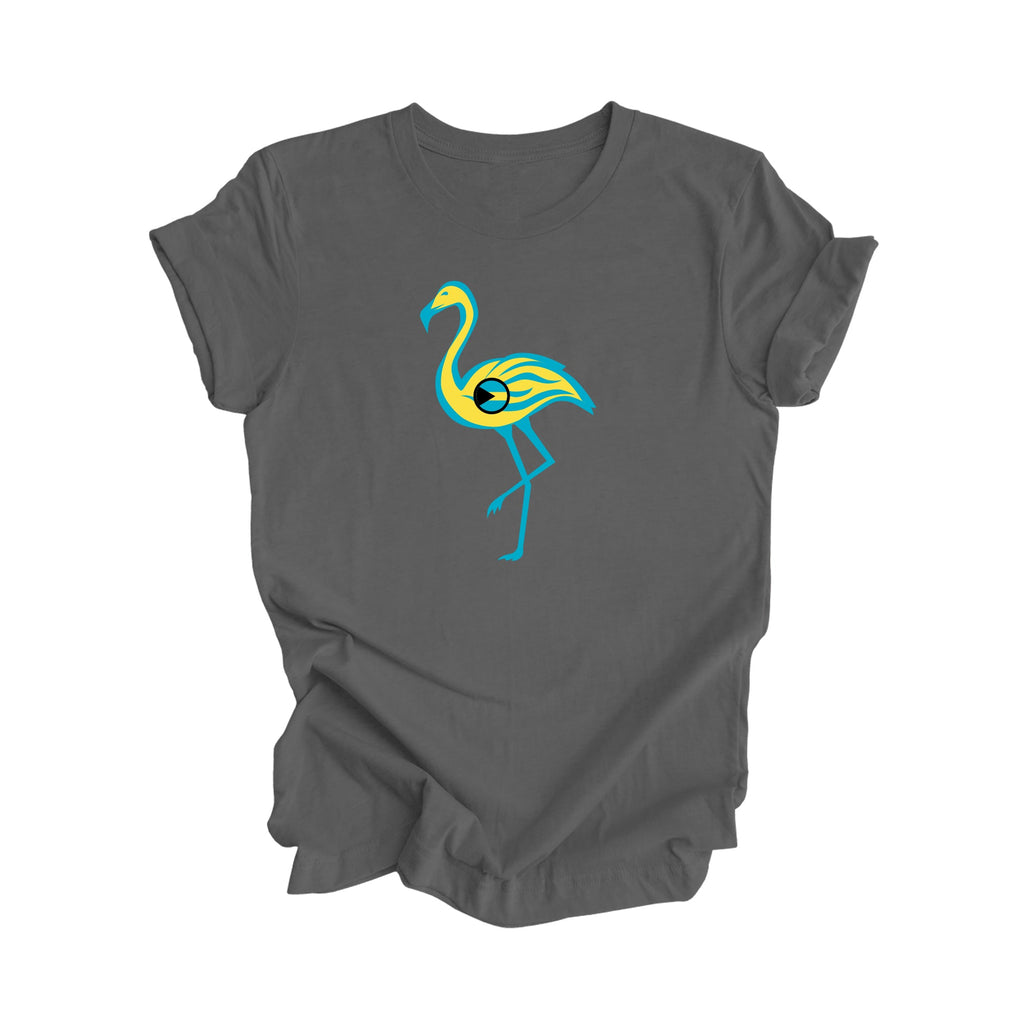 The Flamingo Bahamas - Bahamian Gift T-Shirt, Bahamas Present, National Symbol Tee Shirt, Carribean Shirt, 242 Area Code Shirt, Nassau Shirt, West Indies Tee - Inspired X