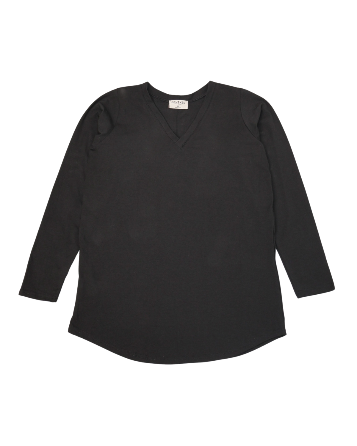 Le t-shirt parfait à manches longues en noir