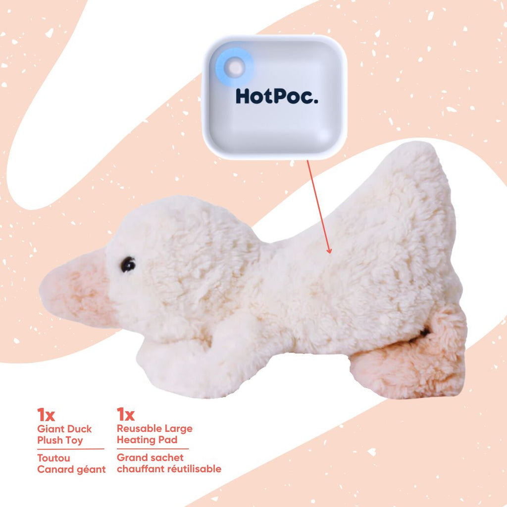 Thermy Buddy™ – Cozy Heated Plush Toy – Giant Squashed Duck