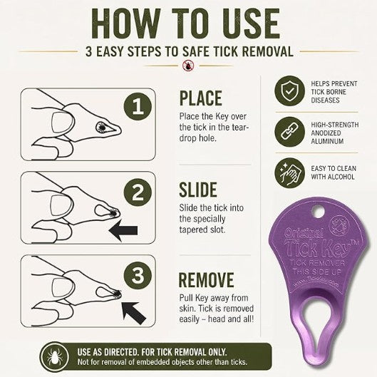 Tick Key - Tick Removal Device