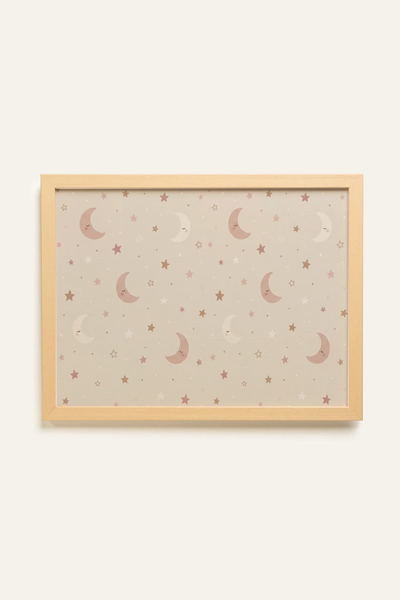 TINY STARS, Artwork on Stretched Canvas, Natural Clear Frame (collective)