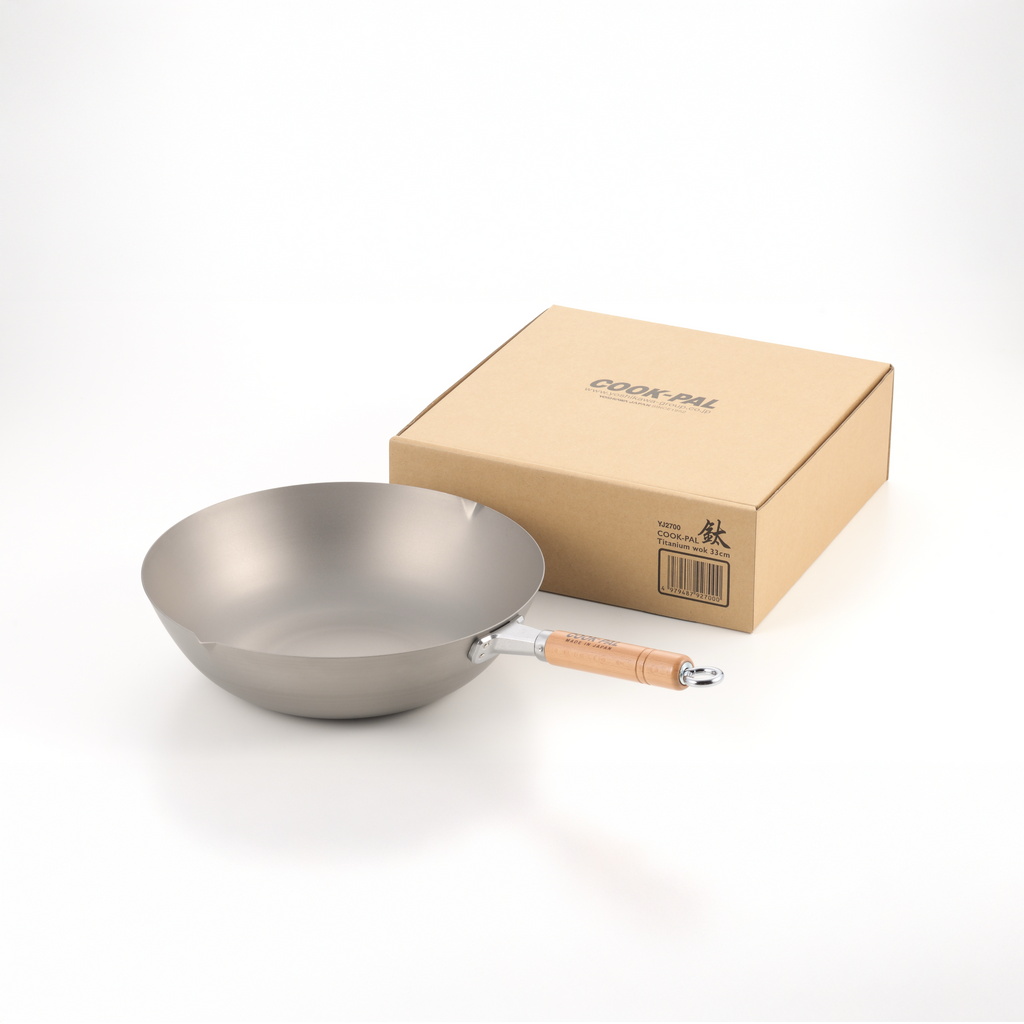 Wok en titane Yoshikawa Cook-Pal 36 cm