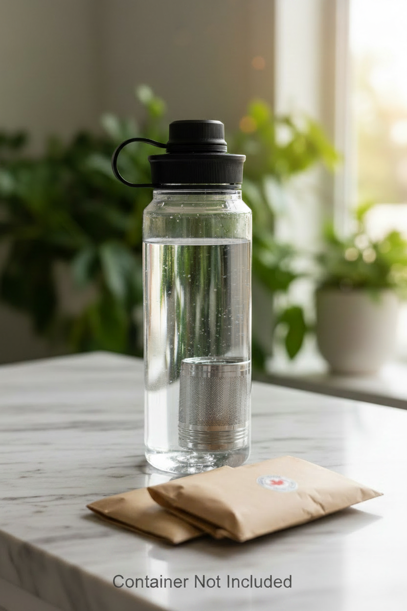 Portable Water Filter for Bottles – Plastic-Free Travel Filter | 500 L | Zero Waste