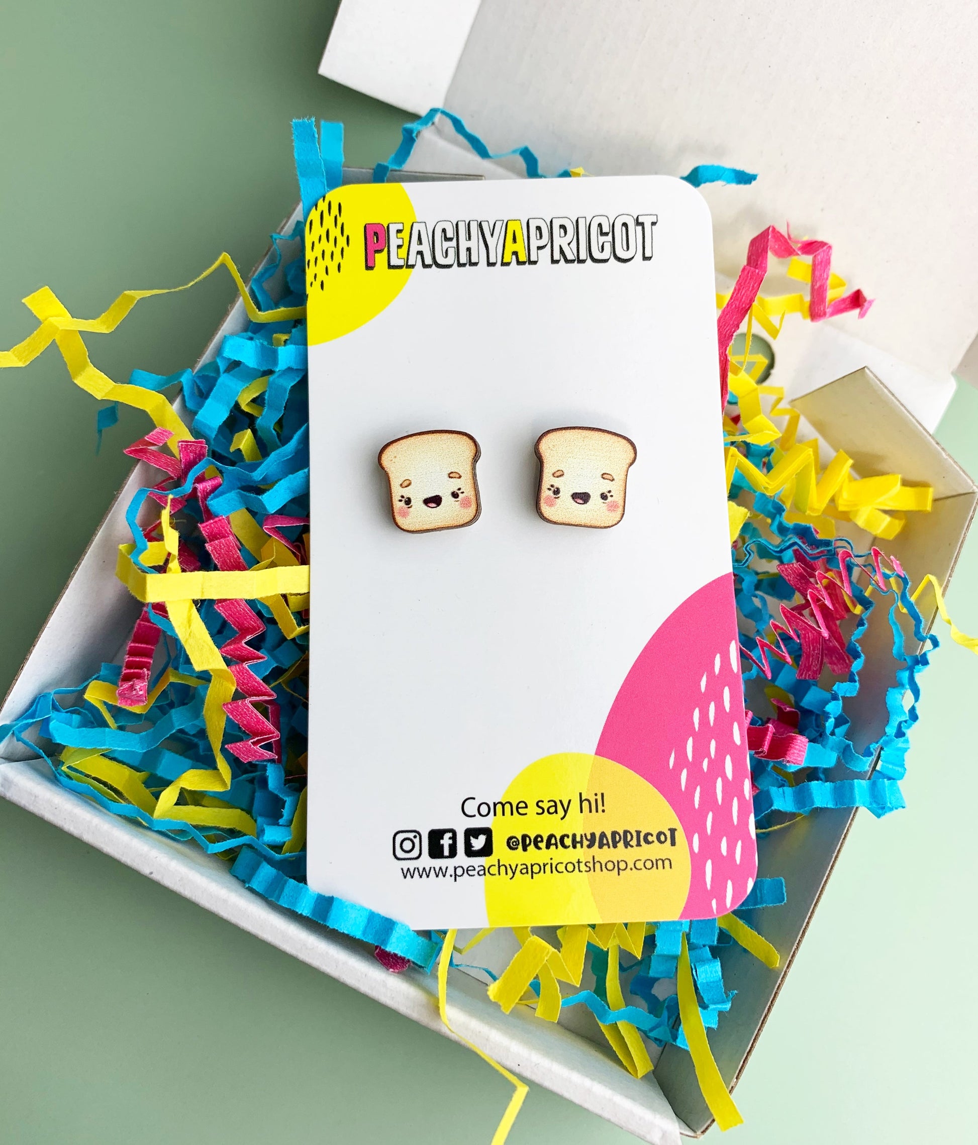 Kawaii Toast Earrings