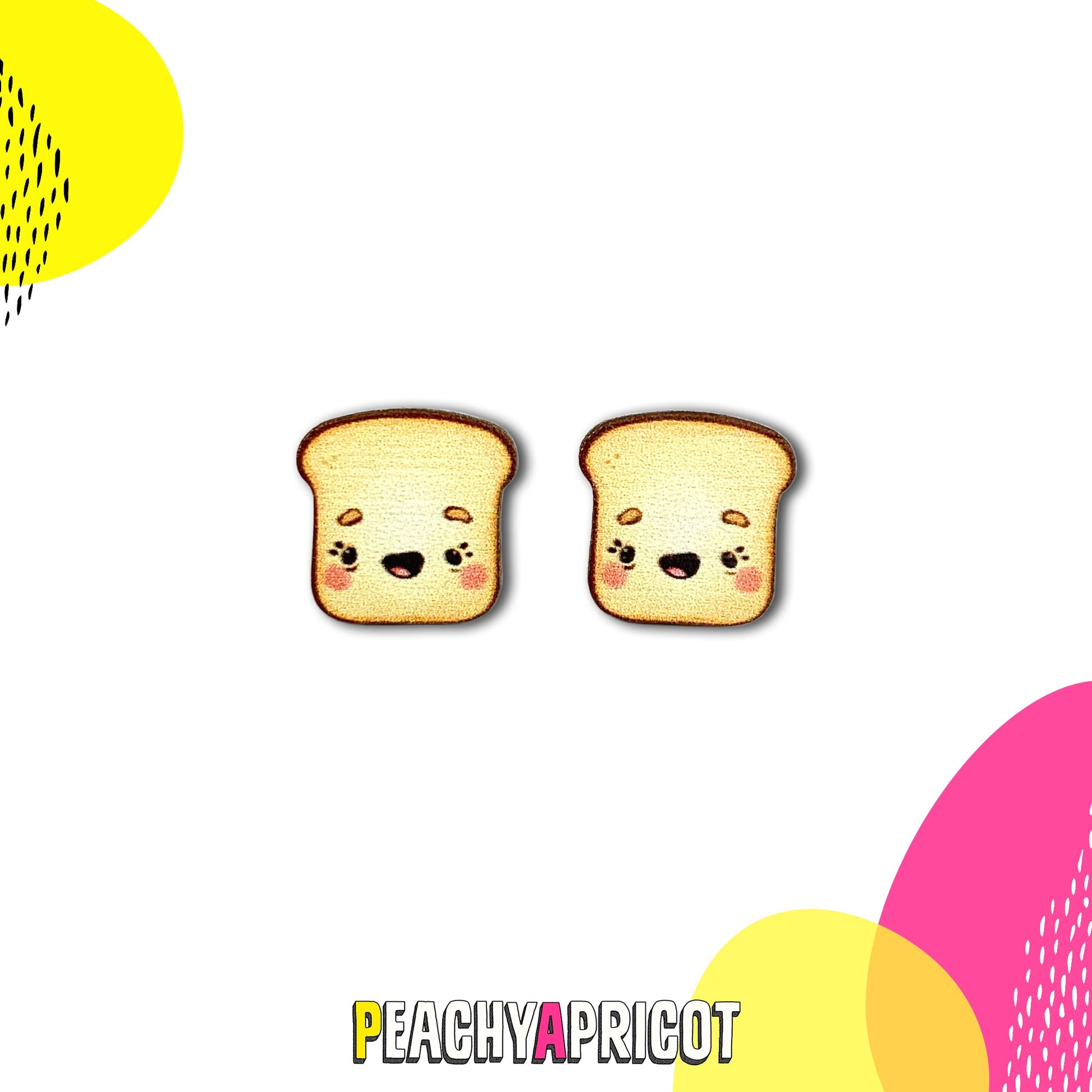 Kawaii Toast Earrings