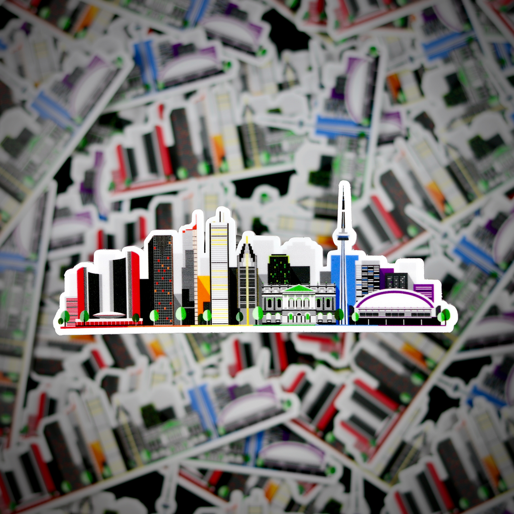 Autocollant représentant la silhouette de Toronto