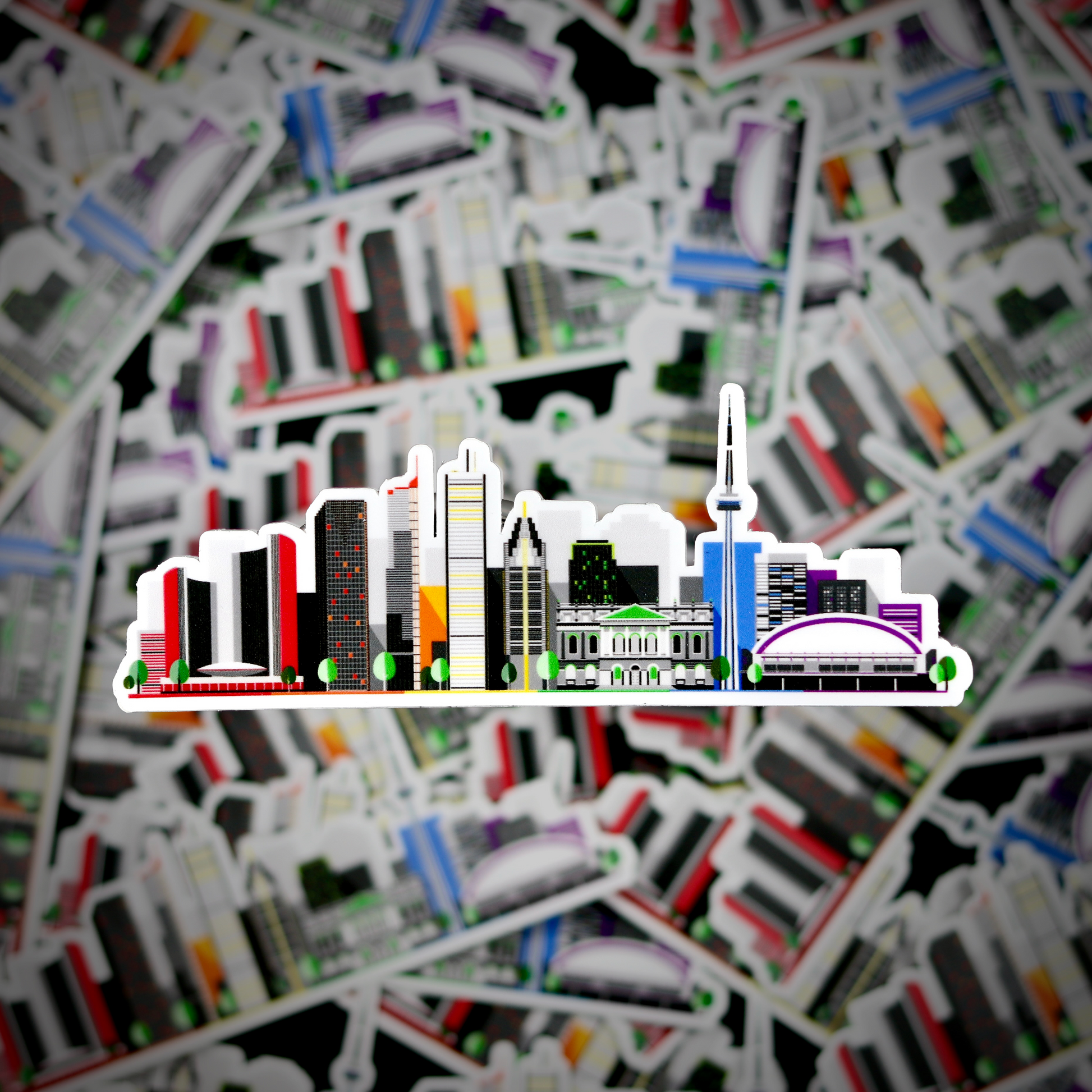 Autocollant représentant la silhouette de Toronto