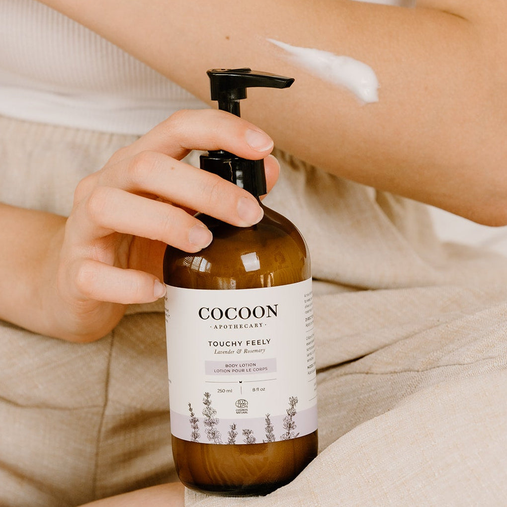 Lotion corporelle agréable au toucher 