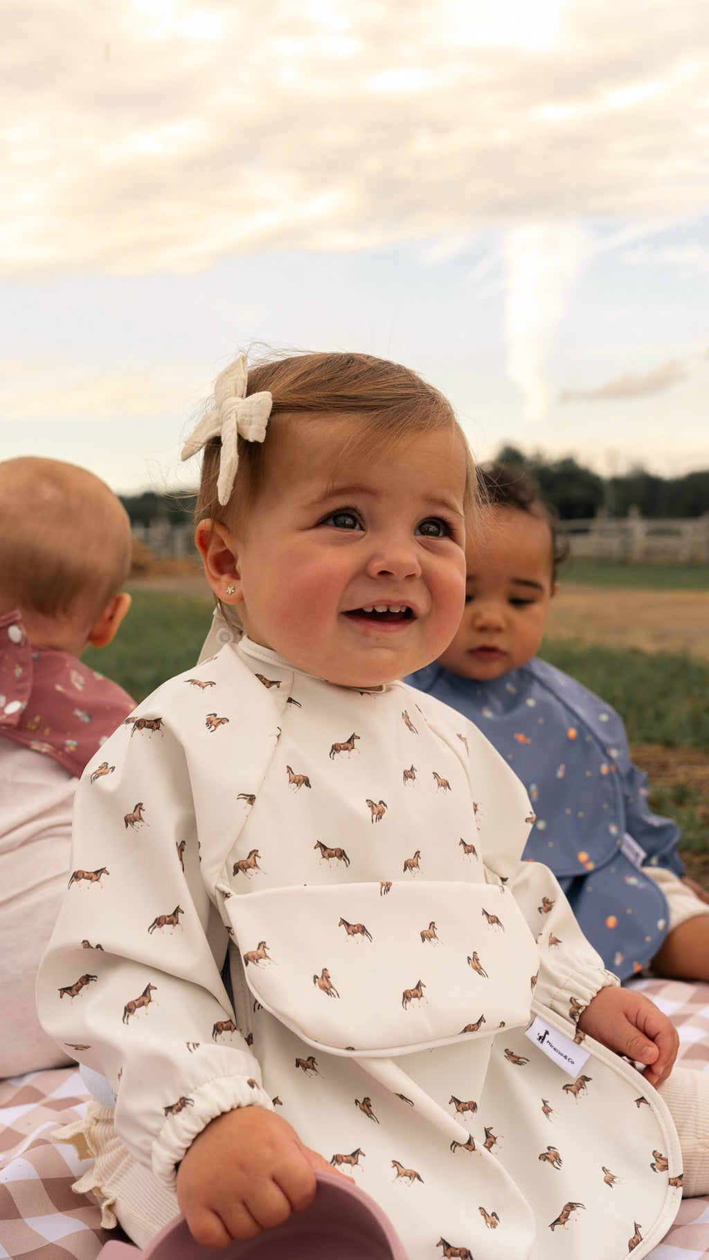 Long Sleeve Bib with Integrated Pocket