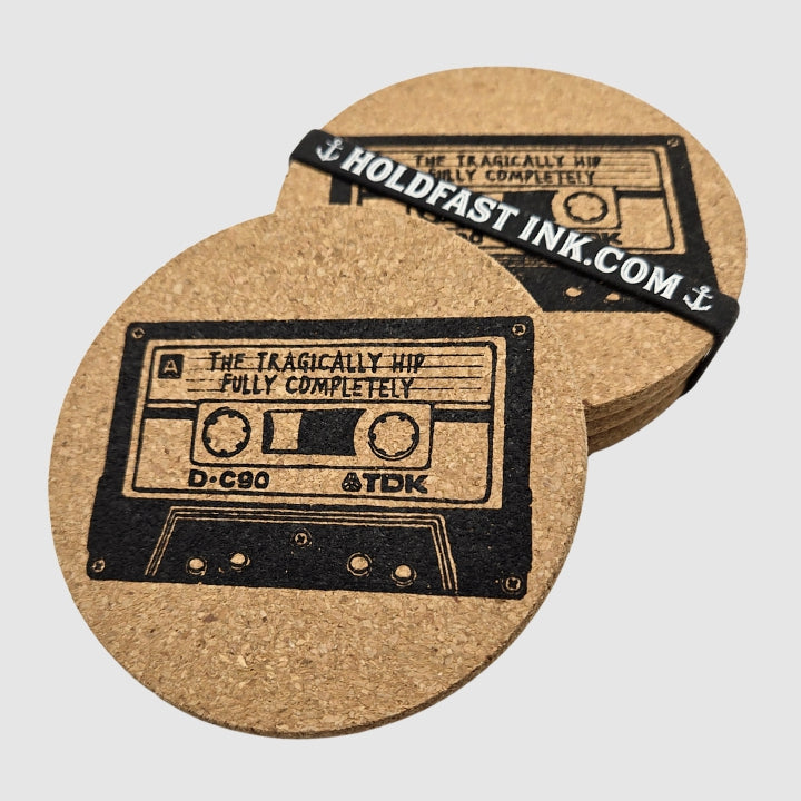 Tragically Hip Cassette Coasters