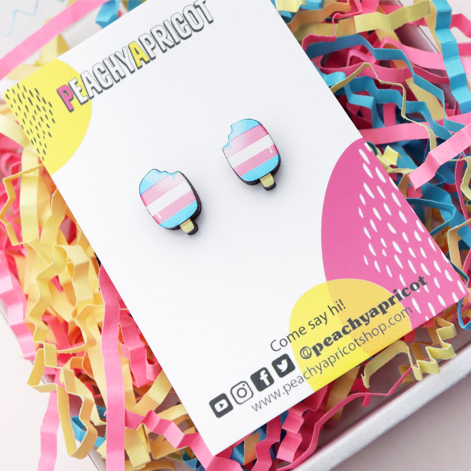 Boucles d'oreilles Trans Pride