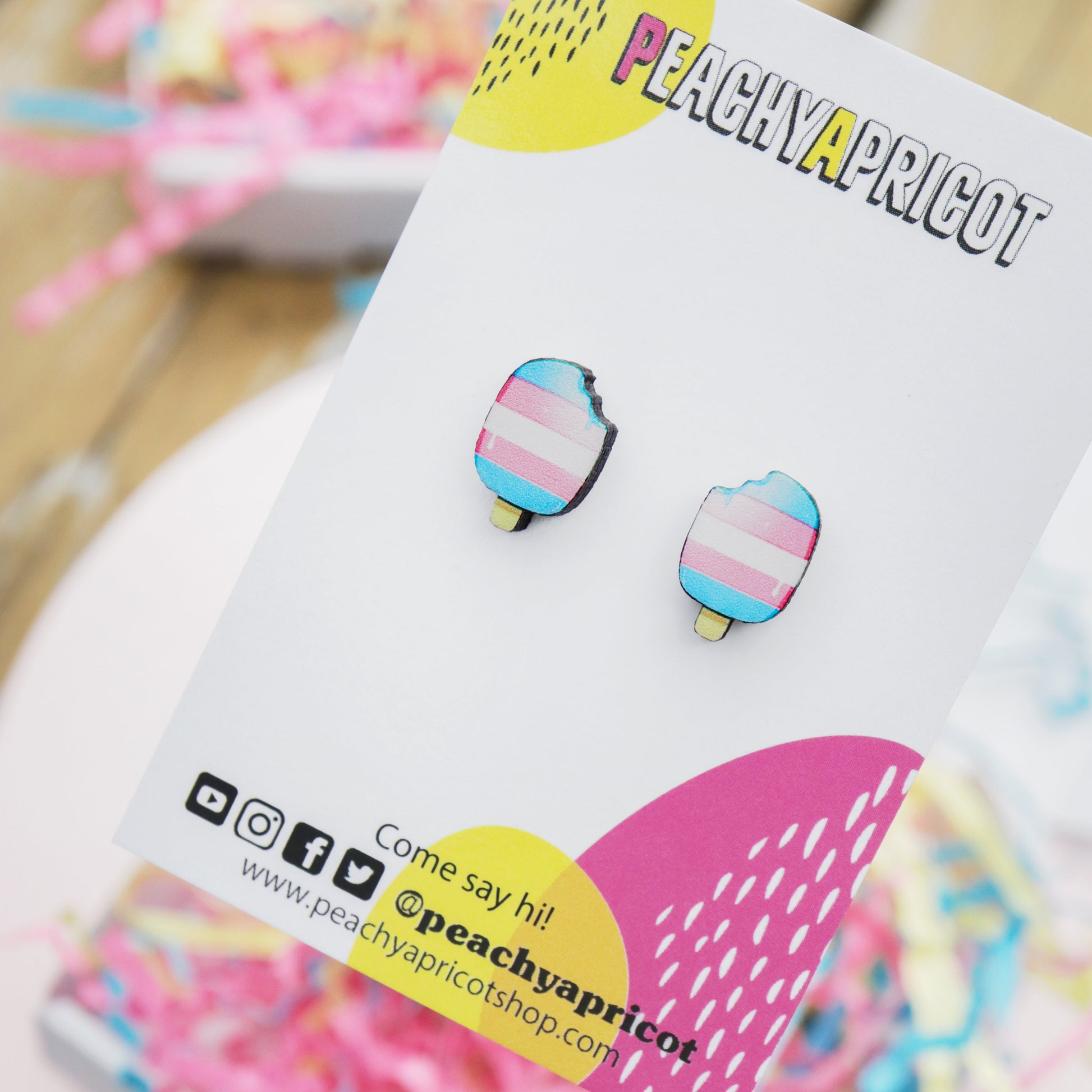 Boucles d'oreilles Trans Pride