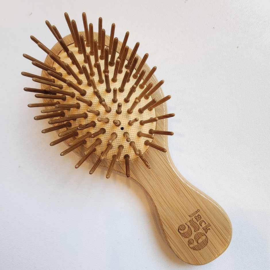 Brosse à cheveux en bambou format voyage - Mini